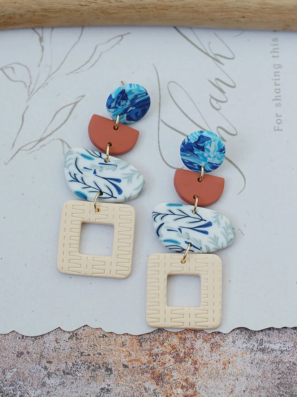 Bohemian Vintage Earthy Tone Earrings