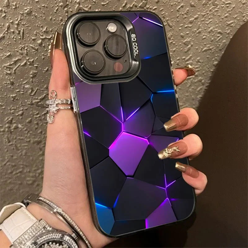 Building Design Laser Phone Case For iPhone