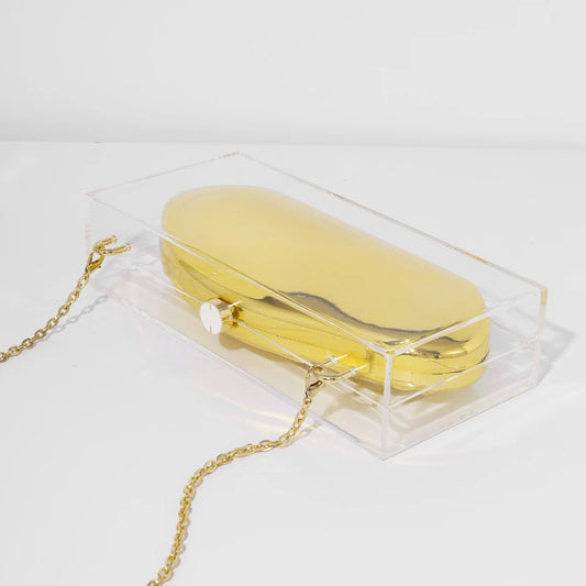 Elegant Acrylic Box Clutch Evening Bag