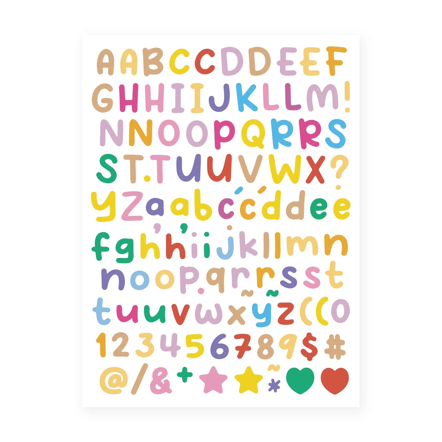 Mini Alphabet Letter Stickers