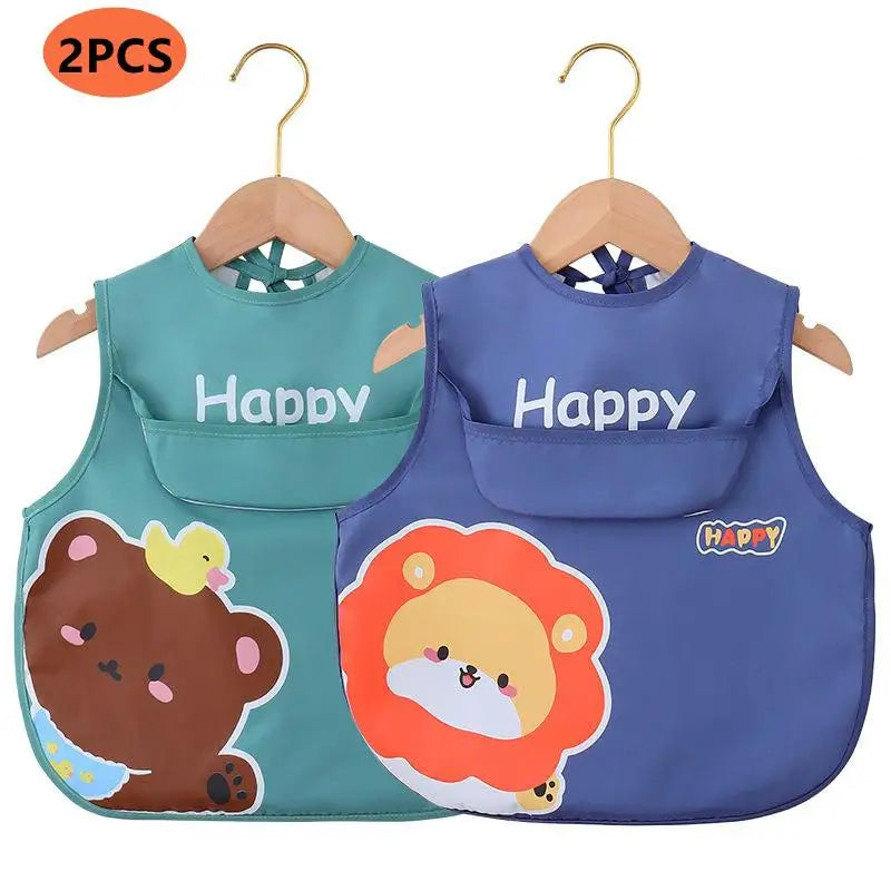 2Pcs/1Pc Feeding Baby Bib