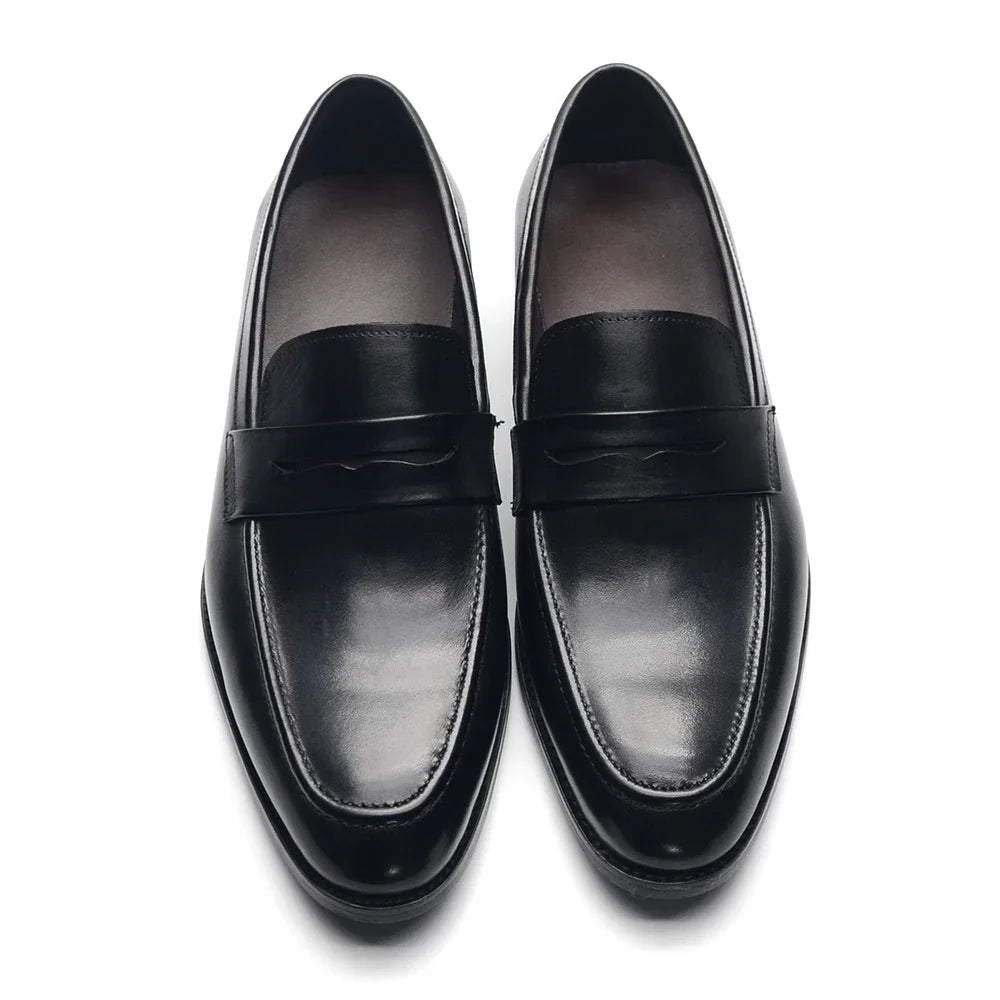 Luxury Genuine Leather Italian Penny Loafers