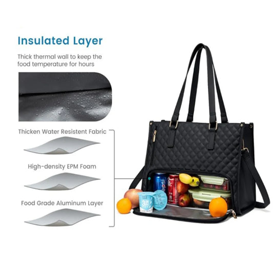 Women’s 2-in-1 Insulated Lunch Tote & Laptop Bag