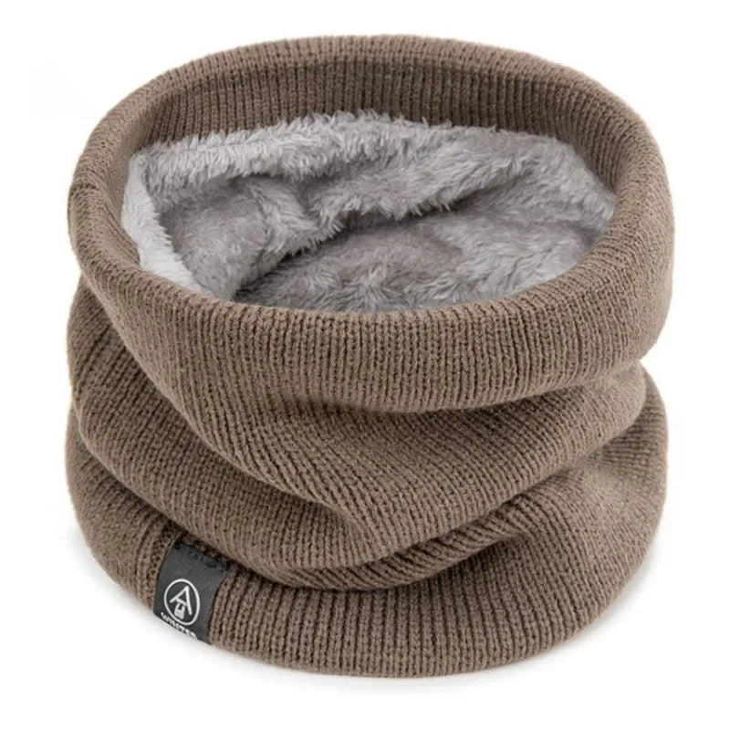 Fleece-Lined Knitted Neck Warmer