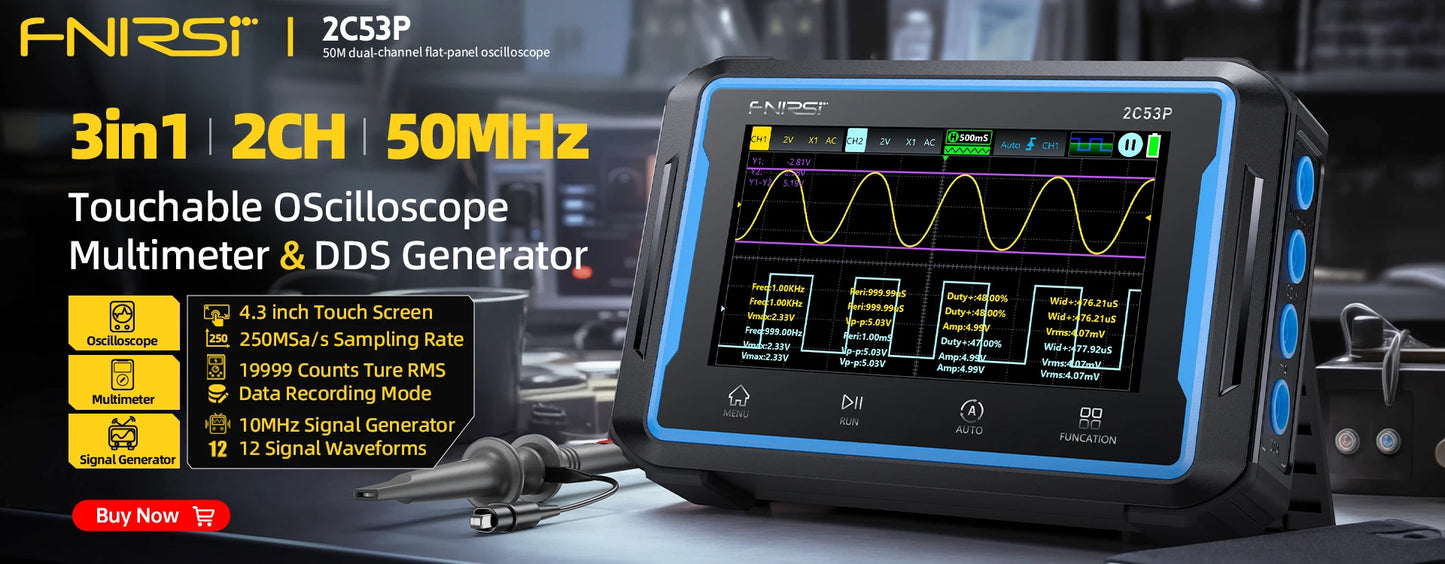 FNIRSI 1C15 Professional Digital Oscilloscope
