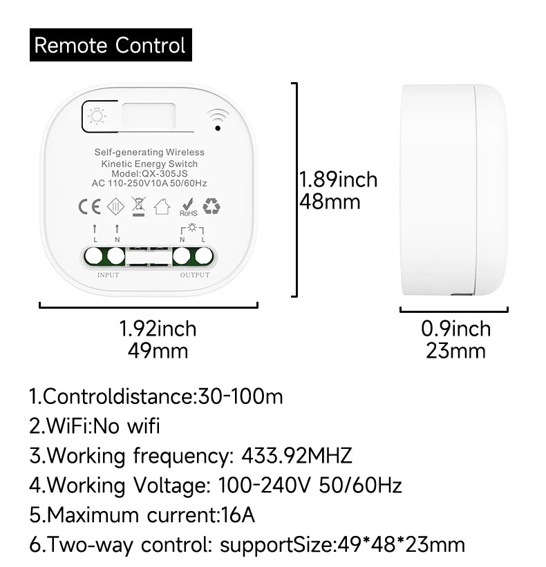 Rebound Self Powered Switch