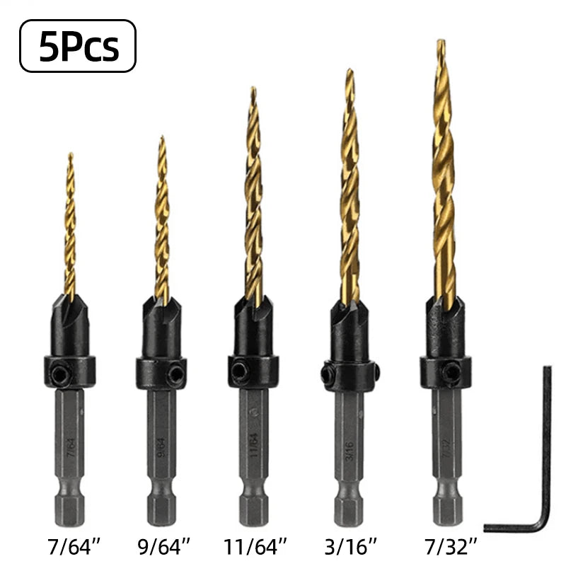 High Speed Steel Hex Shank Taper Drill Counter