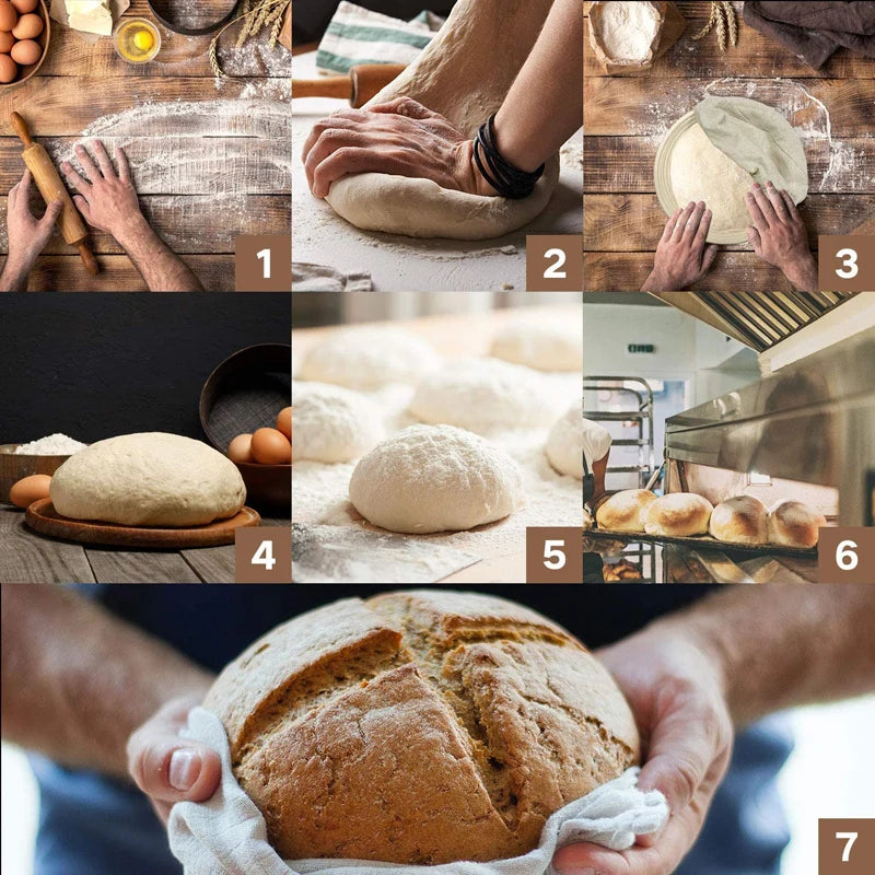 Banneton Set or Bread Tools Optional Natural Rattan Basket