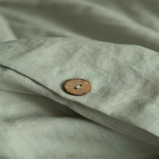 100% Linen Stone Washed Duvet Cover Set