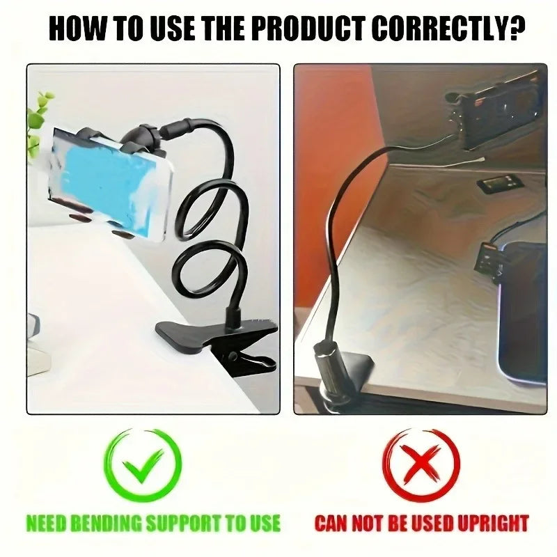 360 Rotate Clip Mobile Phone Holder Stand