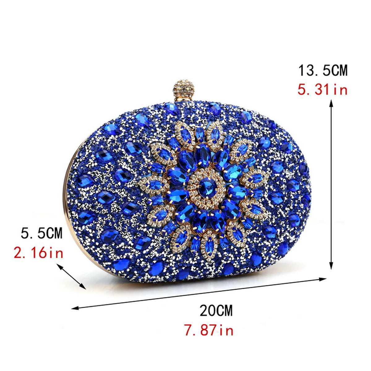 Flower Rhinestones Evening Bag