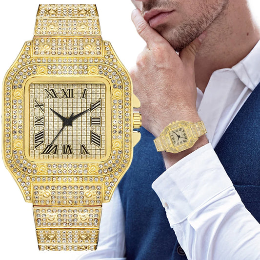 Men's Luxury Roman Numeral Quartz Business Watch