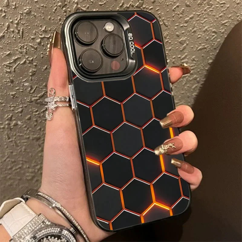 Building Design Laser Phone Case For iPhone