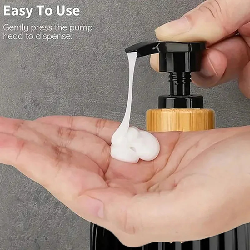 500ml Strip Soap Dispenser With Bamboo Pump