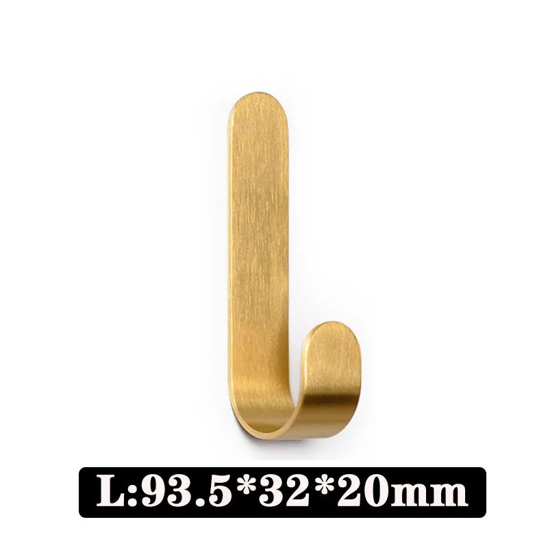 1-5pcs Brass Wall Hooks