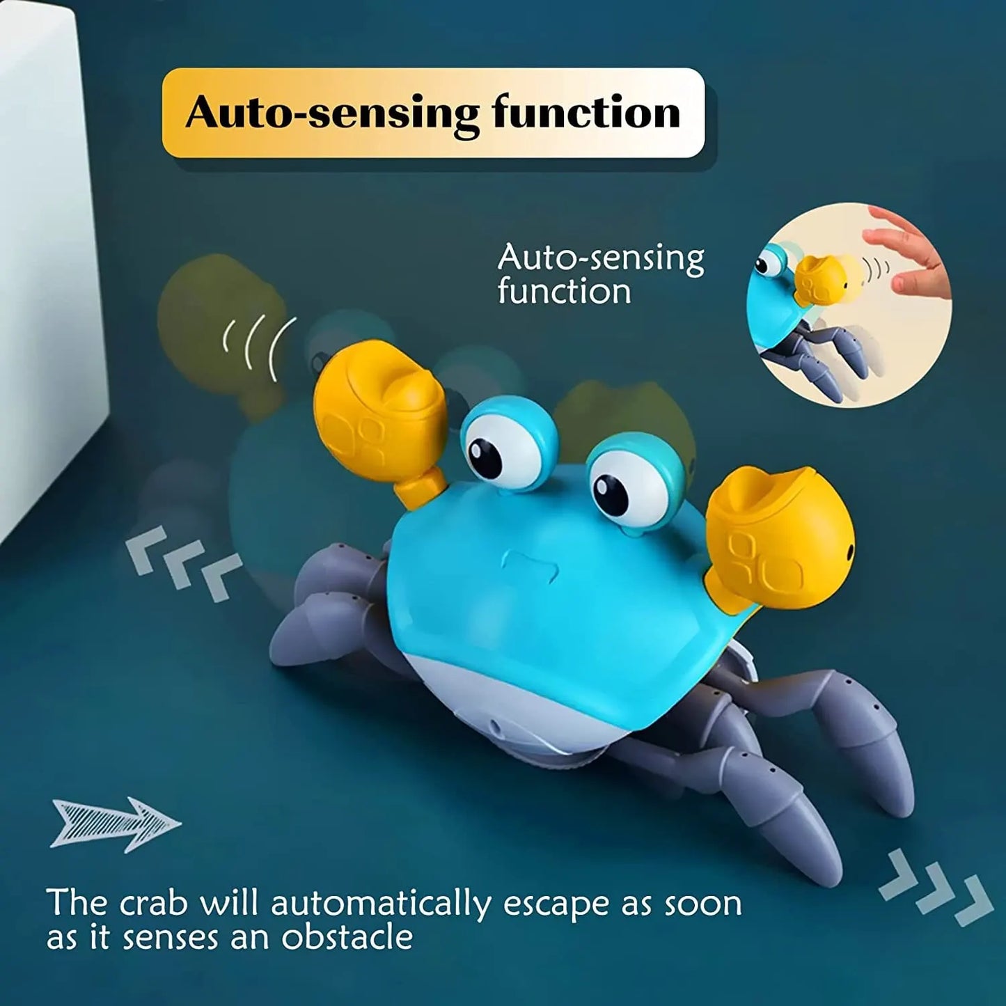 1Pc Escape Crab Crawling Electronic Pet With Music