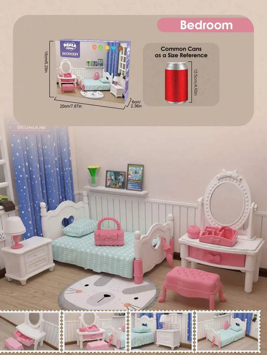 Dollhouse Furniture Bathroom Set