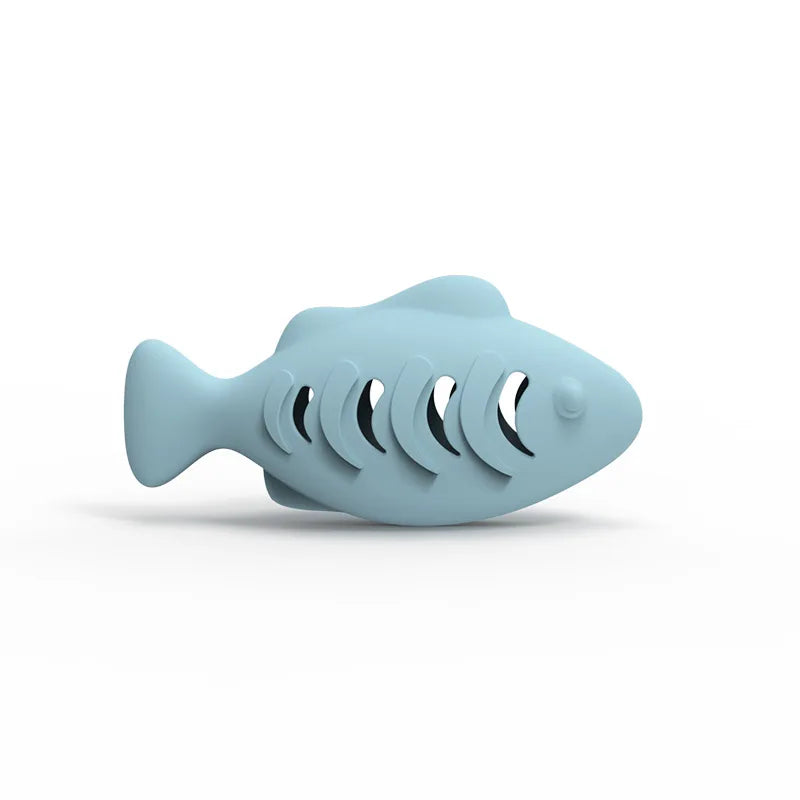Octopus Silicone Cat Chew Toy with Treat Puzzle Feeder