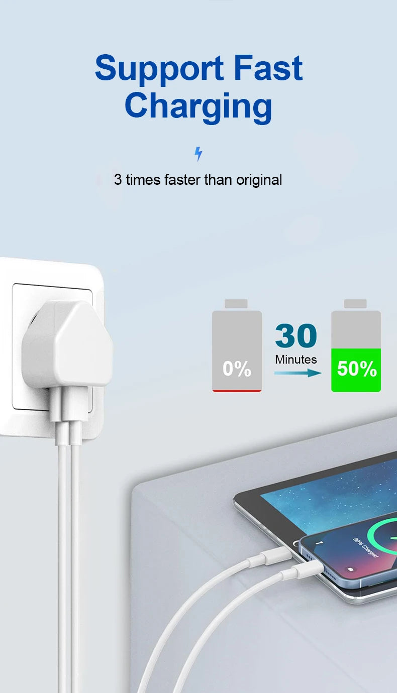 20W PD Lightning Cable Type C For Iphone