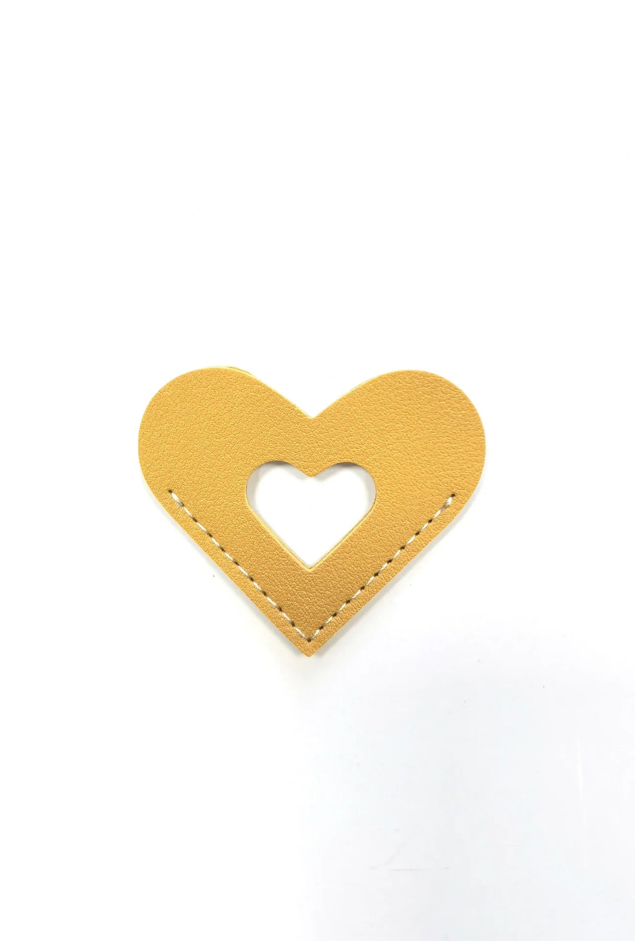 Leather Love Shaped Bookmarks