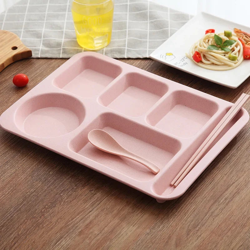 1Set Student Meal Plate