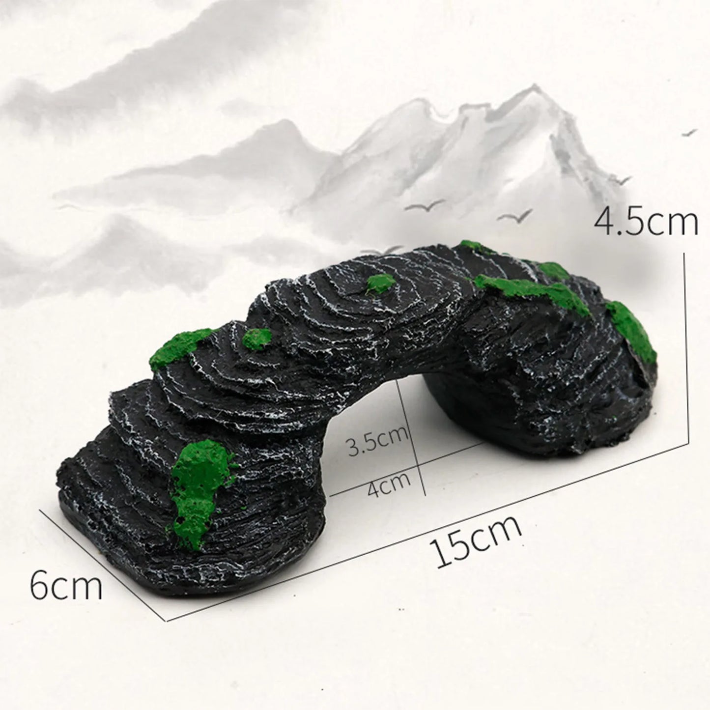 Fish Tank Artificial Bridge Resin Landscape Decoration