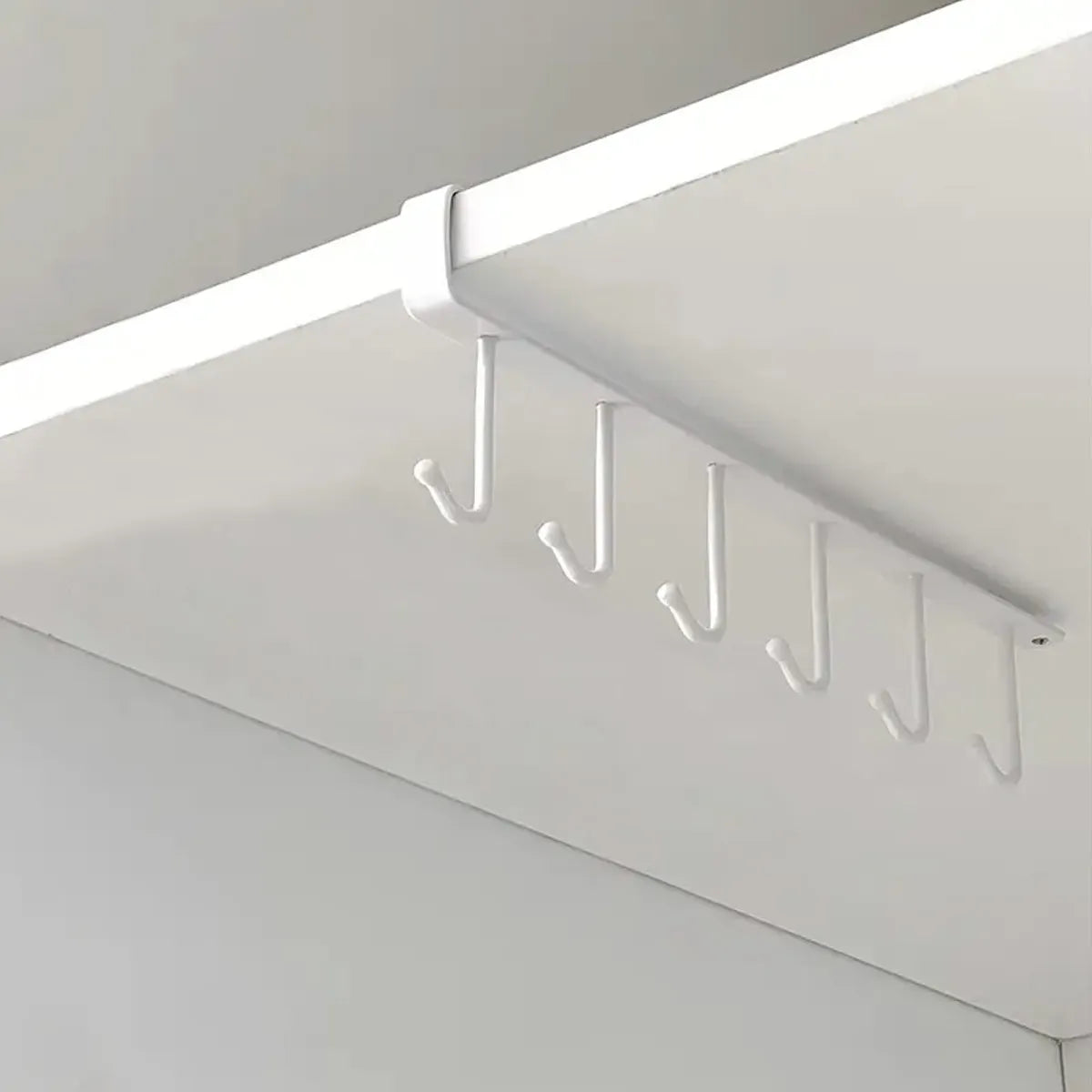 Iron Under-Shelf Storage Hook Rack