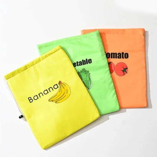 Reusable Drawstring Produce Storage Bag