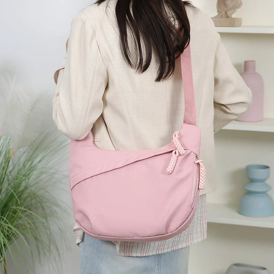 Large Capacity Half Moon Crossbody Bag