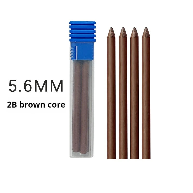 1Pack 5.6 mm Lead 2B/4B/6B/8B Graphite Lead Refill