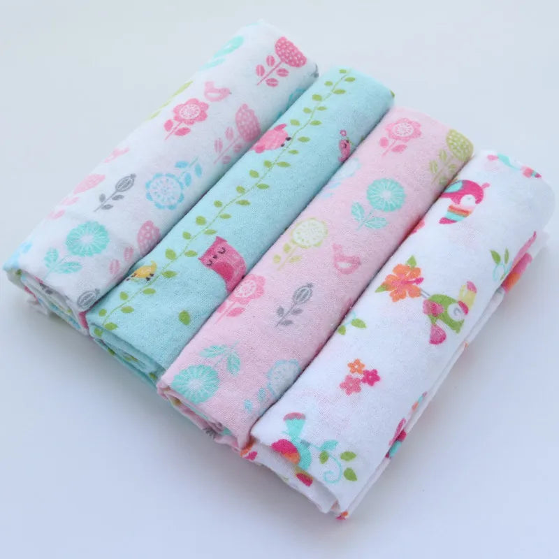 4Pcs/Pack 76x76cm 100% Cotton Flannel Diapers