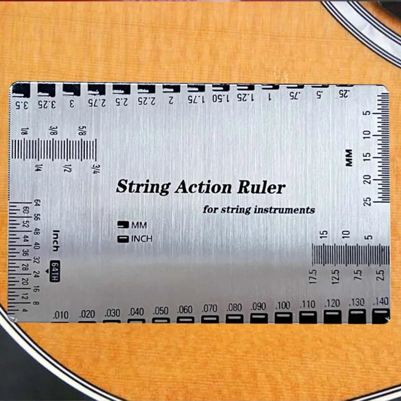 Electric Guitar String Distance Ruler