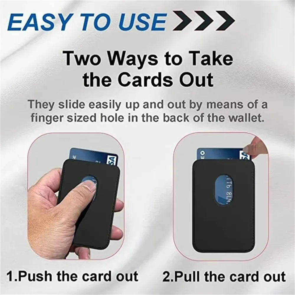 Magnetic Leather Wallet Case for iPhone