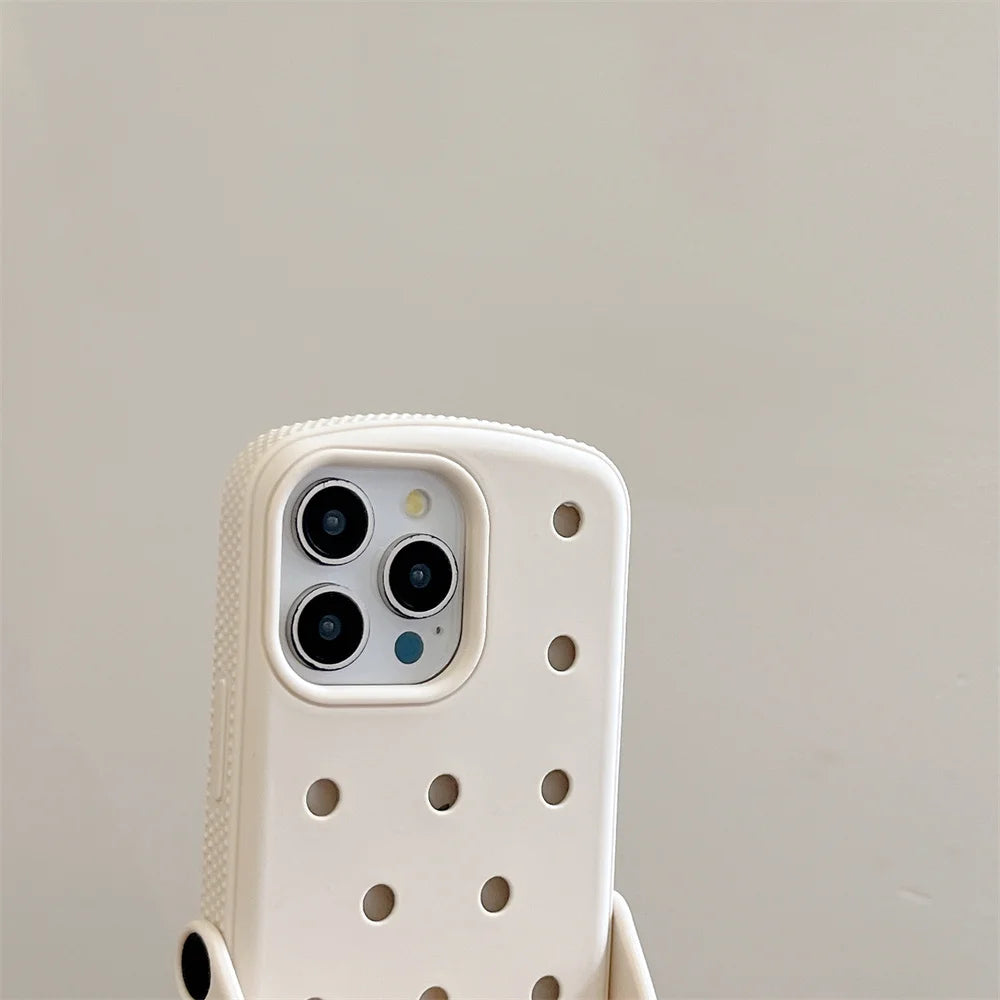 Crocs Charm Silicone Phone Case with Wrist Strap Holder