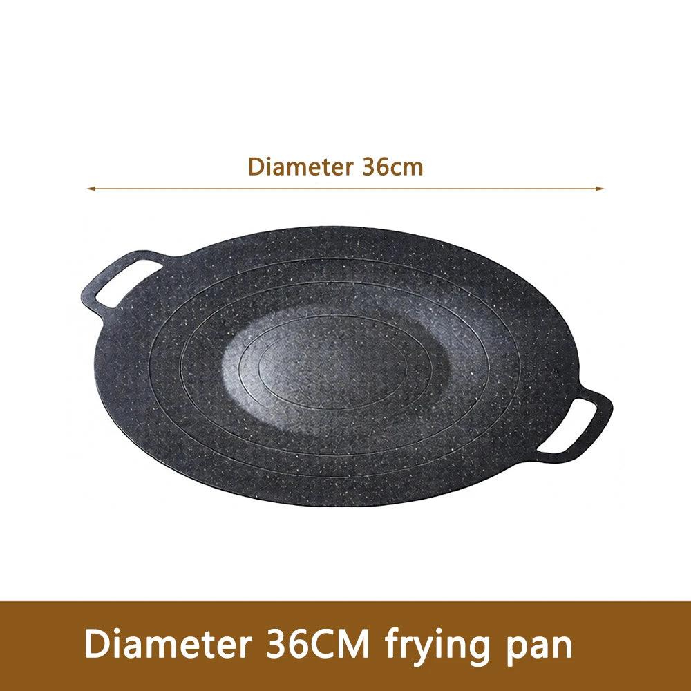 Non-Stick BBQ Grill Pan – Korean Style Barbecue Cooking Plate