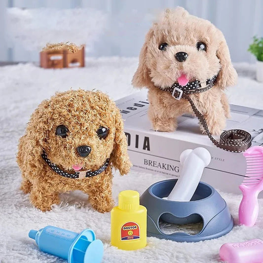 Electronic Walking Plush Puppy Toy
