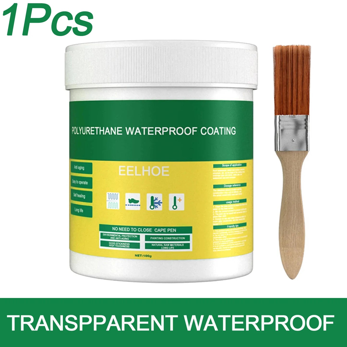 100/900g Transparent Waterproof Agent Toilet Anti-Leak Glue