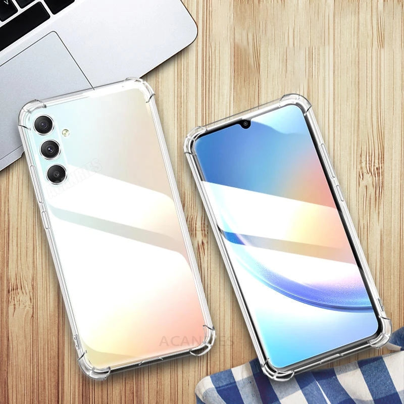 A 15 25 35 55 Airbag Shockproof Transparent Case For Samsung Galaxy