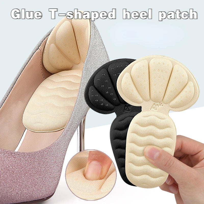 T-Shaped Heel Grips Cushions Patch