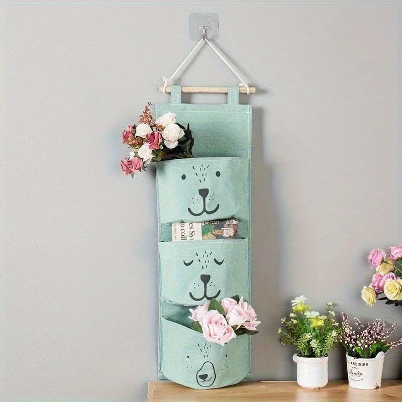 Door Storage Bag with 3 Pockets