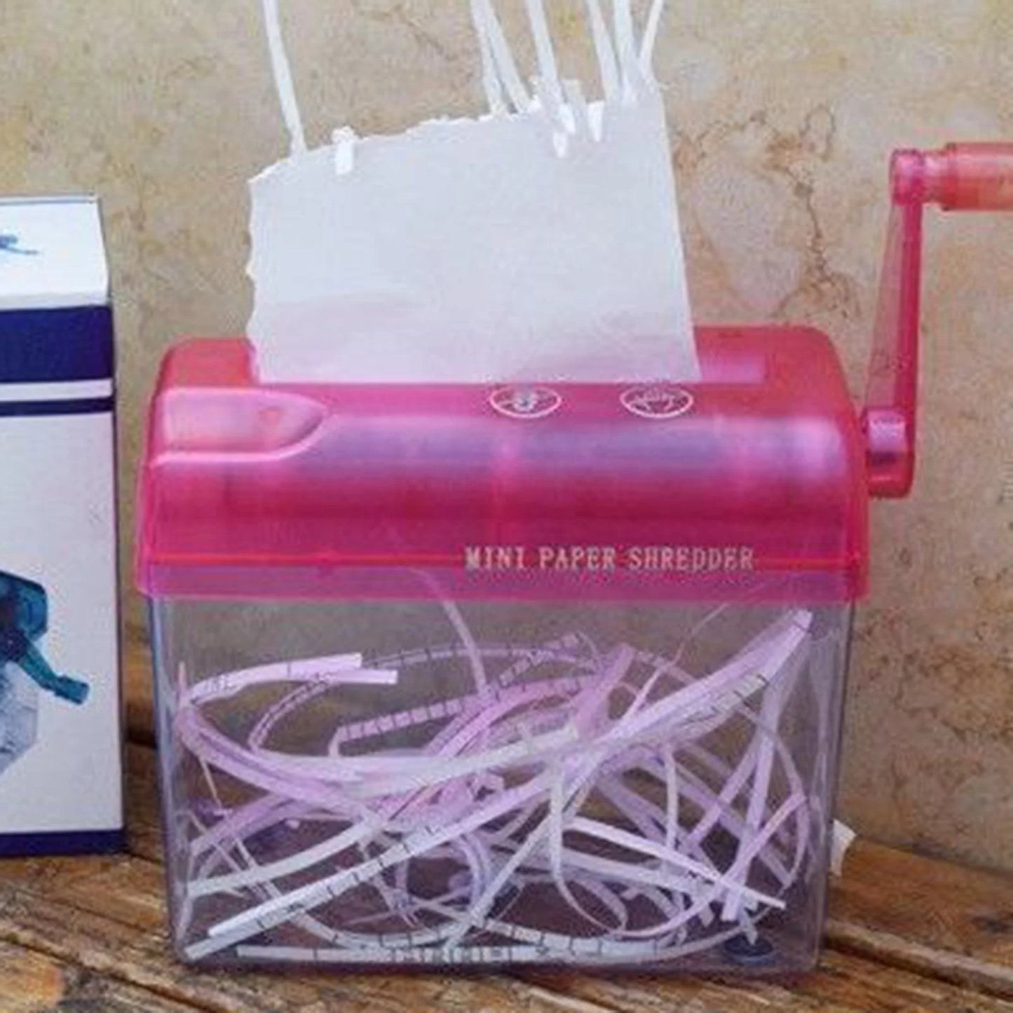 Portable Manual Paper Shredder