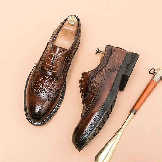 Luxury Men Brogue Shoes