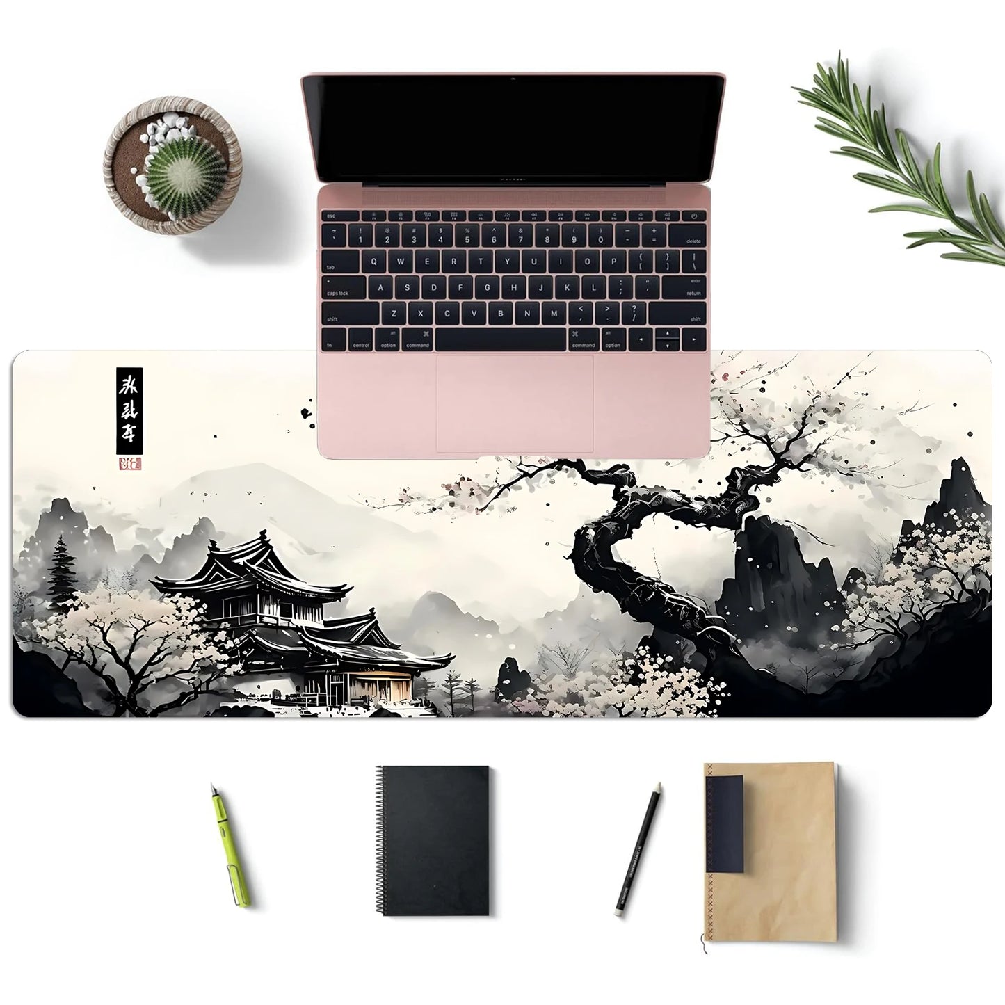 Landscape Ink Painting Mouse Pad