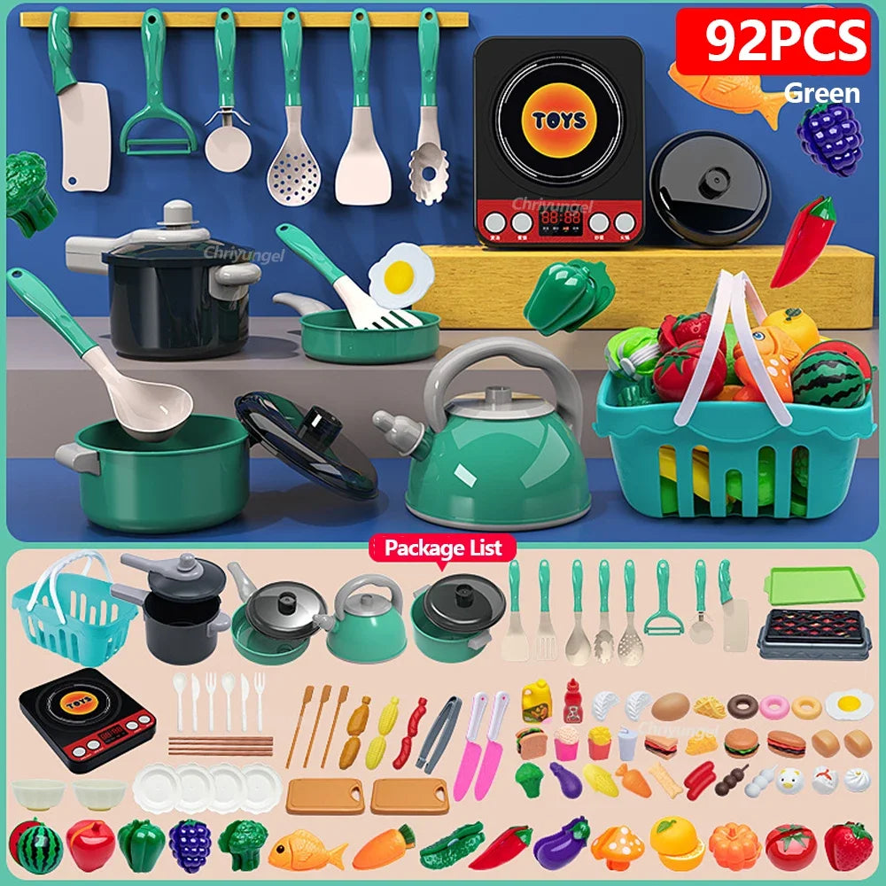 Kids Kitchen Toys Set 92/69/59 Pcs