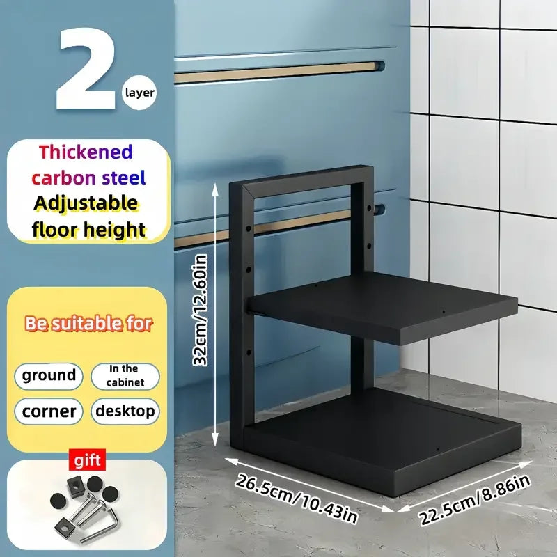 Adjustable Pot & Pan Organizer Rack