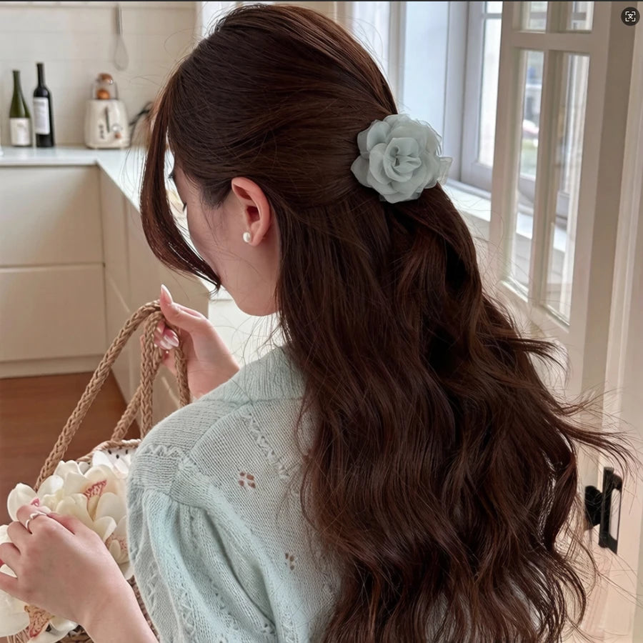 Chiffon Flower Hair Claw Clip