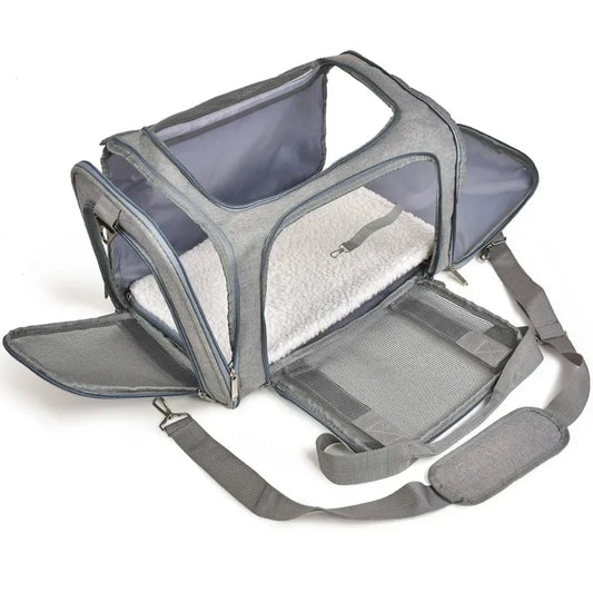Airline Approved Soft-Sided Pet Carrier Bag for Small Dogs & Cats