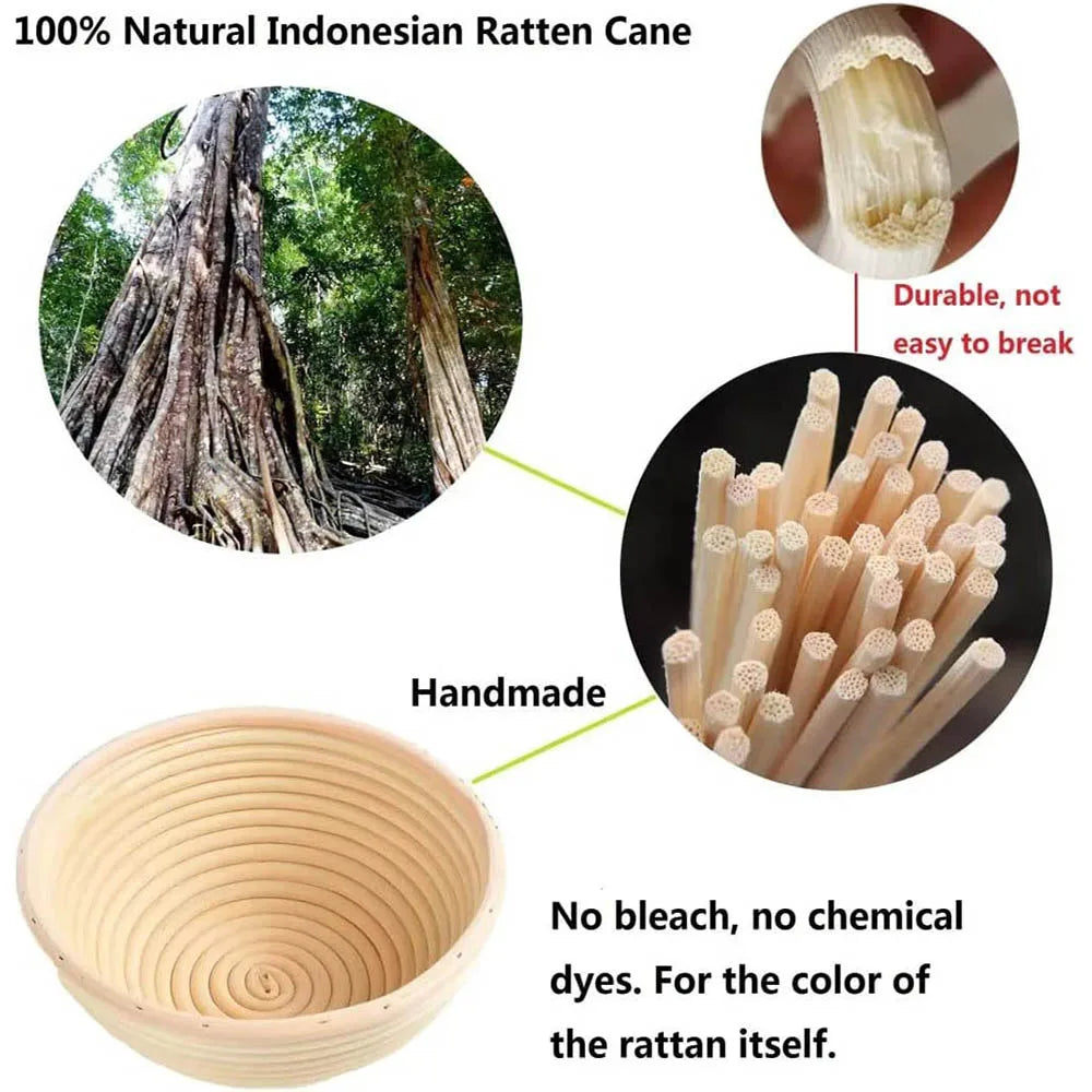 UPORS Rattan Bread Proofing Basket
