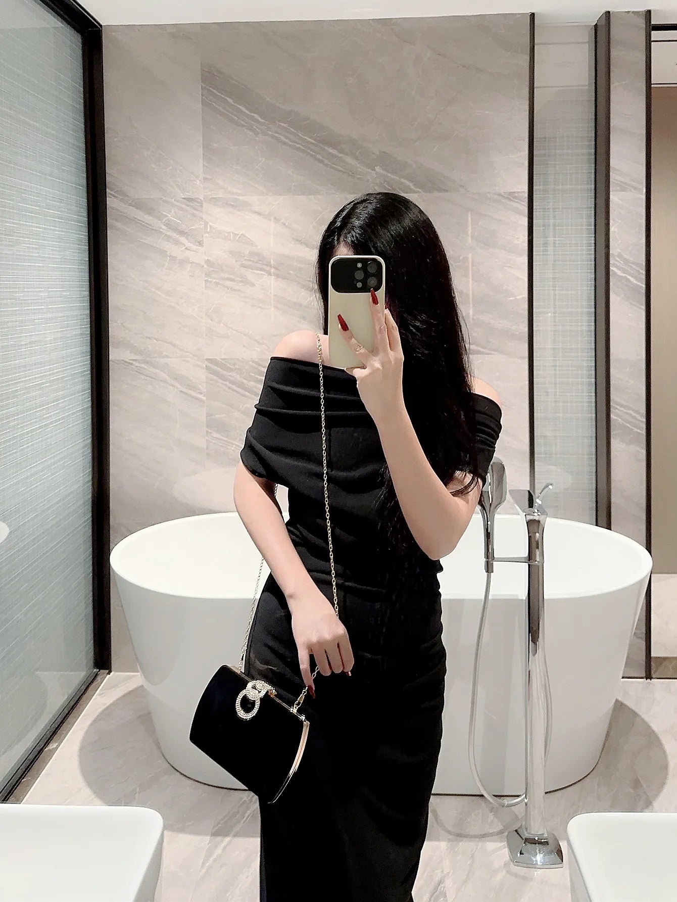 Velvet Box Clutch Bag
