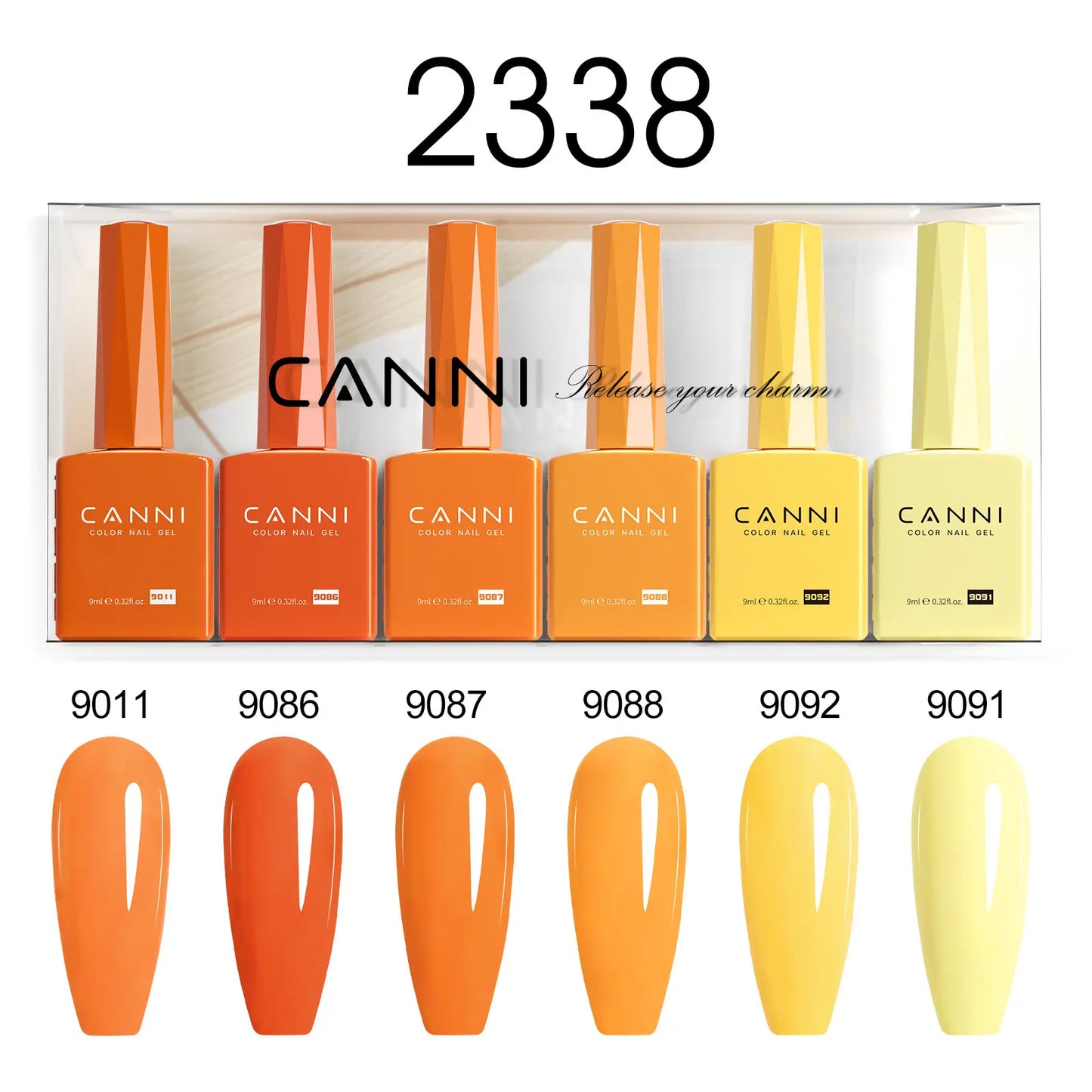 2/6pcs/kit CANNI HEMA FREE Nail Gel Polish Kit Semi Permanent
